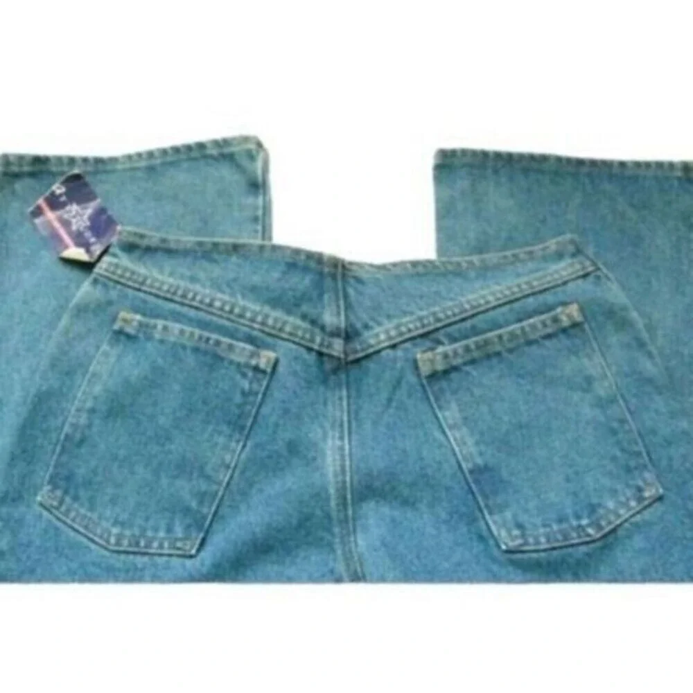 Stella Carakasi Boyfriend Jeans Women Size 8 Blue‎ High Rise Straight Leg Denim